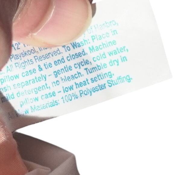 Hasbro Raggedy Ann Doll Navy Dress Floral Apron Red Yarn Hair Collectible VTG - Picture 10 of 11